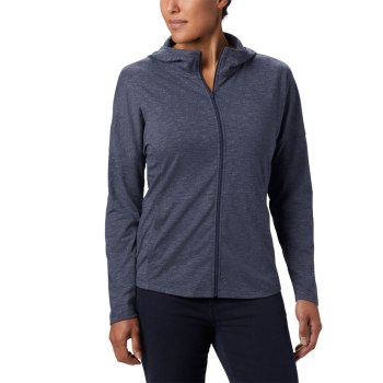 Columbia Cades Cove Full Zip, Sudaderas Con Capucha Azul Marino Para Mujer | 418095-FMO